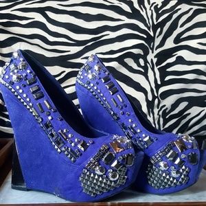 Rhinstone Platform High Heel wedges
